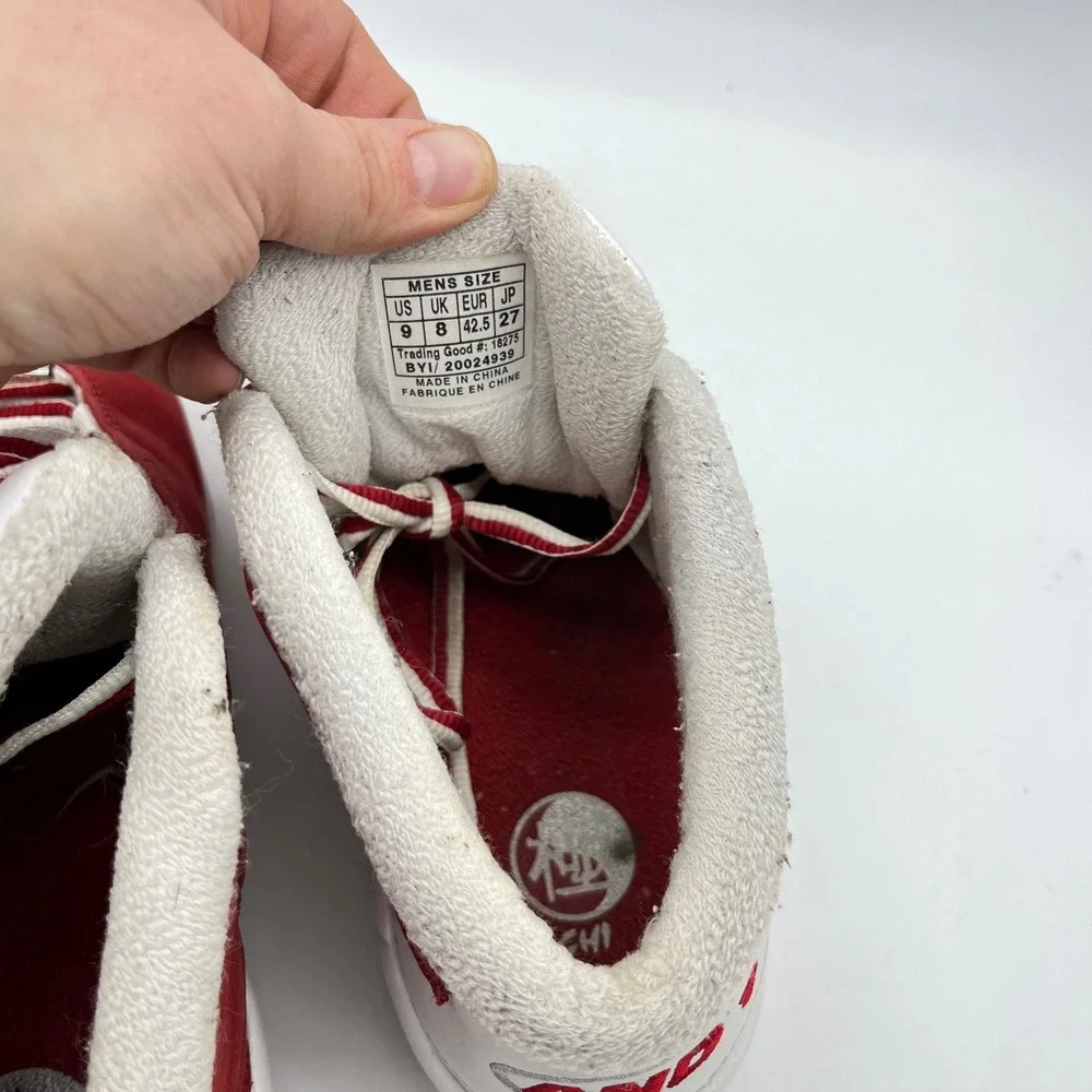 And1 Tai Chi 2002 Mens Basketball Shoes 9 White Red Sneakers‎ Athletic 20024939